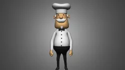 Cartoon Chef By Devilal Low-poly 3D model