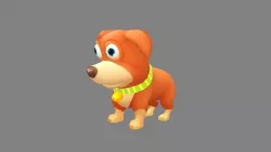 Cartoon puppy dog 3D model
