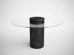 Castore dining table by Angelo Mangiarotti 3D model