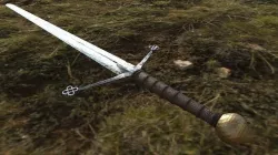 CG Claymore with PBR texture Low-poly 3D model