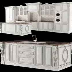 classical kitchen 2 3D model