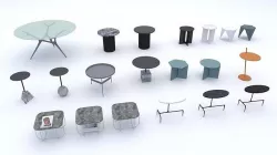 Coffee table bedside table small table 3D model