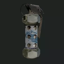 complect of  three grenades low-poly PBR game ready Low-poly 3D model