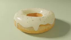 Cream Cheese Donut with Parsley 3D model