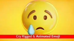 Cry Animated Emoji Reaction  Low-poly 3D model