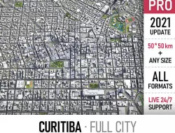 Curitiba Low-poly 3D model
