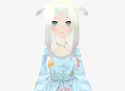 cute anime girl character c2 Low-poly 3D model