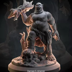 Cyclops 3d printable character board games and tabletop games  3D model