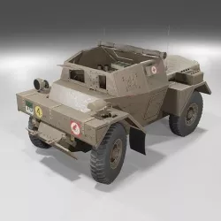 Daimler Dingo Scout Car Low-poly 3D model