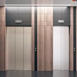 Elevator with interior 1 3D model