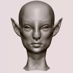 elf head 3D model
