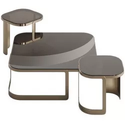 Fendi Casa Bent Glass Coffee Table 3D model