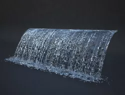 Fountain potok 18 animated 3D model