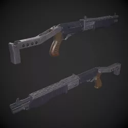 Franchi SPAS 12 Low-poly 3D model