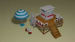 Free 3D Modell Package Low-poly 3D model