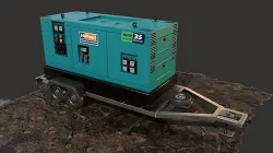Generator Trailer Mounted 1A 3D model