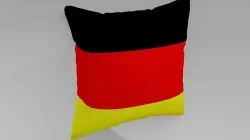 Germany Flag Pillow 3D model