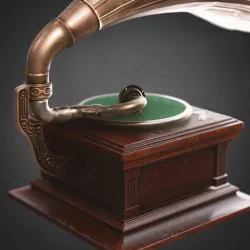 Gramophone Low-poly 3D model