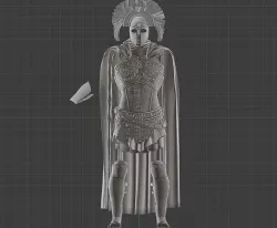 Greek Spartan Base Armor set Low-poly 3D model