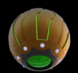 green goblin grenade 3d model Low-poly 3D model