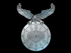 Harley Davidson 3d Model Watch for cnc machines and 3d printers 3D model