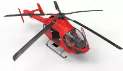 helicopter MD 900 3D model