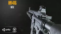 HK 416 RIFLE Low-poly 3D model