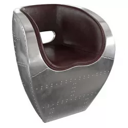 Homary-Upholstered Industrial Accent Chair 3D model