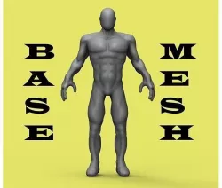 Human Stylized Basemesh 3D model 3D model