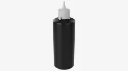 Hydrogen peroxide plastic bottle 3D model