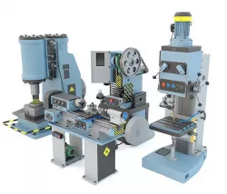 Industrial machine tool - Collection three 3D model