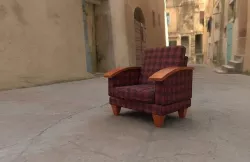 Just a beautiful chair Low-poly 3D model