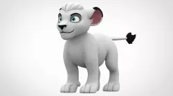 Kimba Cub Low-poly 3D model