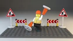 Lego Worker Terry 3D model