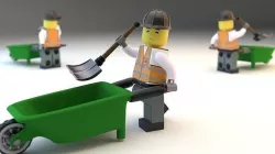 Lego worker Tommy 3D model