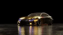 Lexus RCF Formula Drift Low-poly 3D model