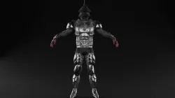 Low Poly Knight  Low-poly 3D model