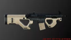 M4 CQR Assualt Rifle Low-poly 3D model