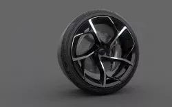 McLaren Elva wheel  Low-poly 3D model