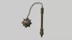 Medieval Flail 01 Earth - Character Fantasy Weaponry Low-poly 3D model