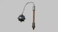 Medieval Flail 02 Steel - Character Fantasy Weaponry Low-poly 3D model