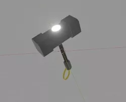 Mjolnir of Thor Low-poly 3D model
