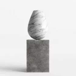 Modern Decorative Abstract Stone Art Sculpture 17 3D model