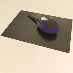 Modern mouse with lights to fitt a room 3D model