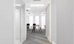 modern office interior scene working area and meeting room 3D model
