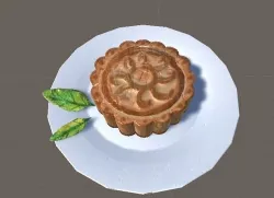 Mooncake textured 3D model