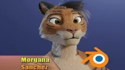 Morgana Anthro Tiger 3D model