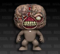 Nemesis RE3 FUNKO Head 3D model