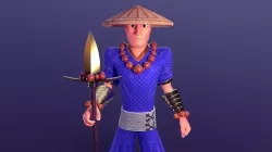 Ninja Chan Low-poly 3D model