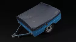 Old Soviet trailer photo scan 3D model